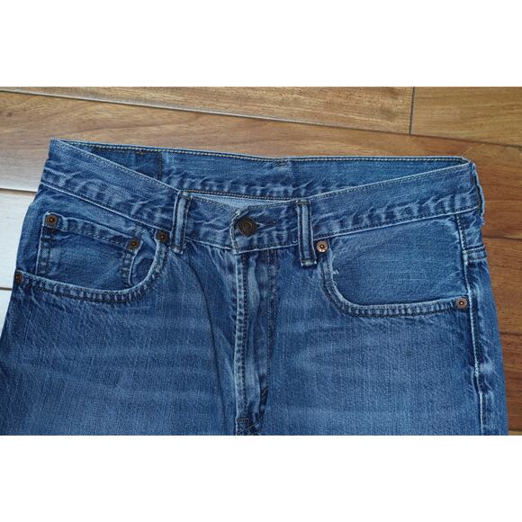 Levis 527 Boot Leg Cotton Faded Blue Denim Jeans Y2K Retro Size 30x30 - Picture 3 of 10